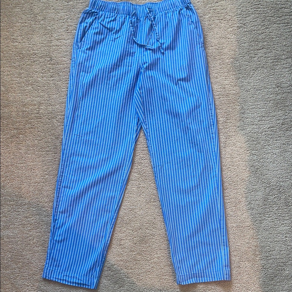 Blue Striped Men's Pants